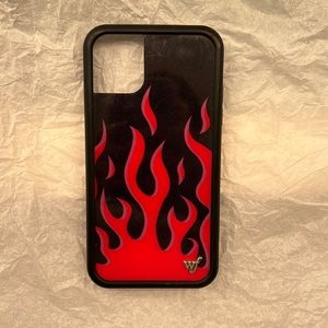 Wildflower case flames red